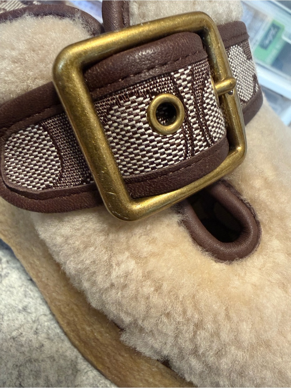 Coach Dylan Shearling Platform Clogs. Size 9.5. - Picture 9 of 9